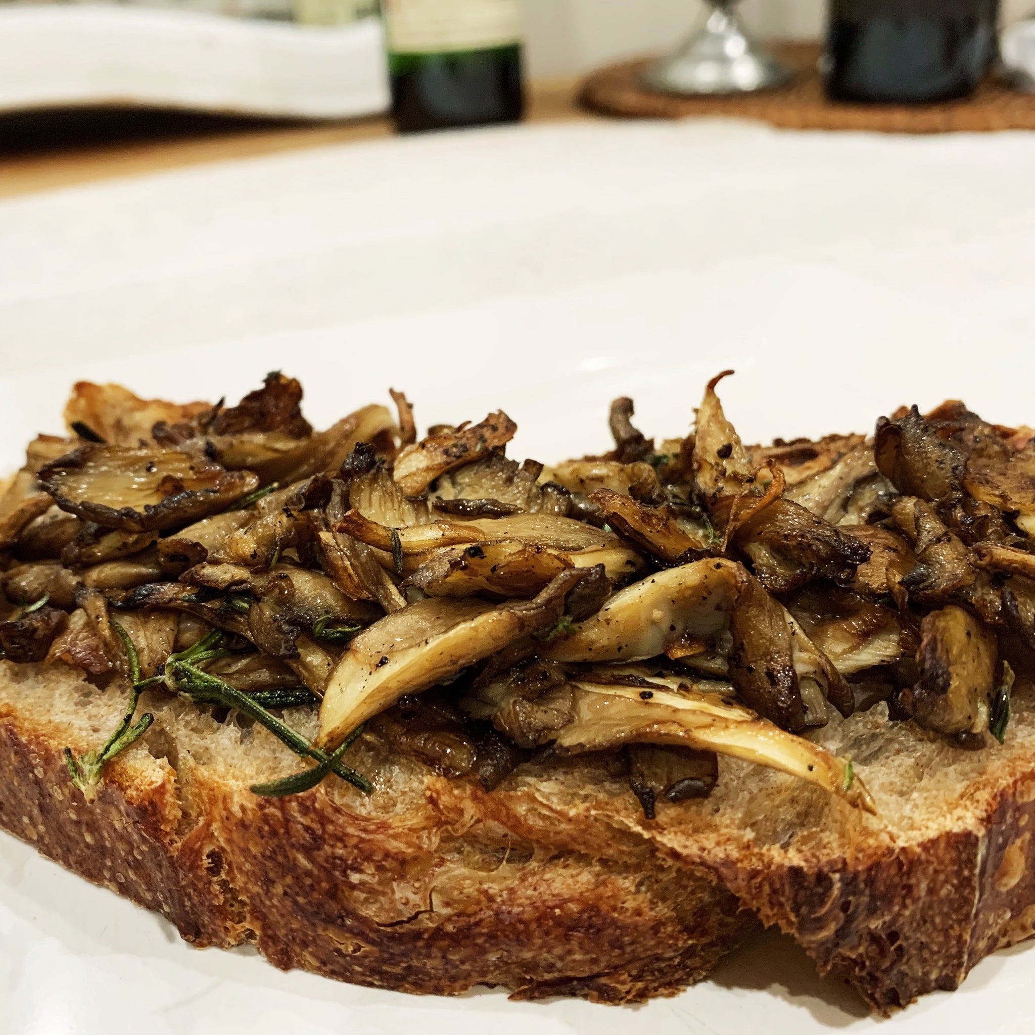 Savory Medicinal Mushroom Bruschetta