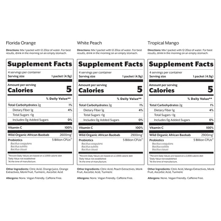 Debloat Variety Pack - Orange, Peach, Mango