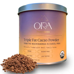 Triple Fat Cacao Powder, 100% Cacao - Organic & Regenerative