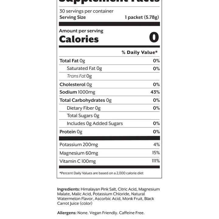Salted Watermelon Electrolyte Drink Mix