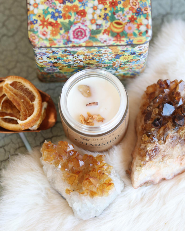 Charmed Soy Candle- Frankincense, Myrhh, and Orange