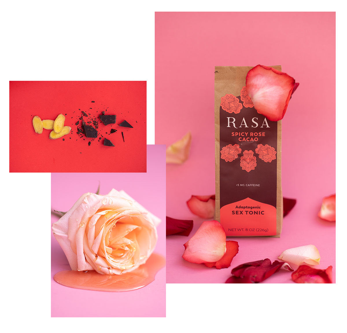 RASA Spicy Rose Cacao - Adaptogen Sex Tonic